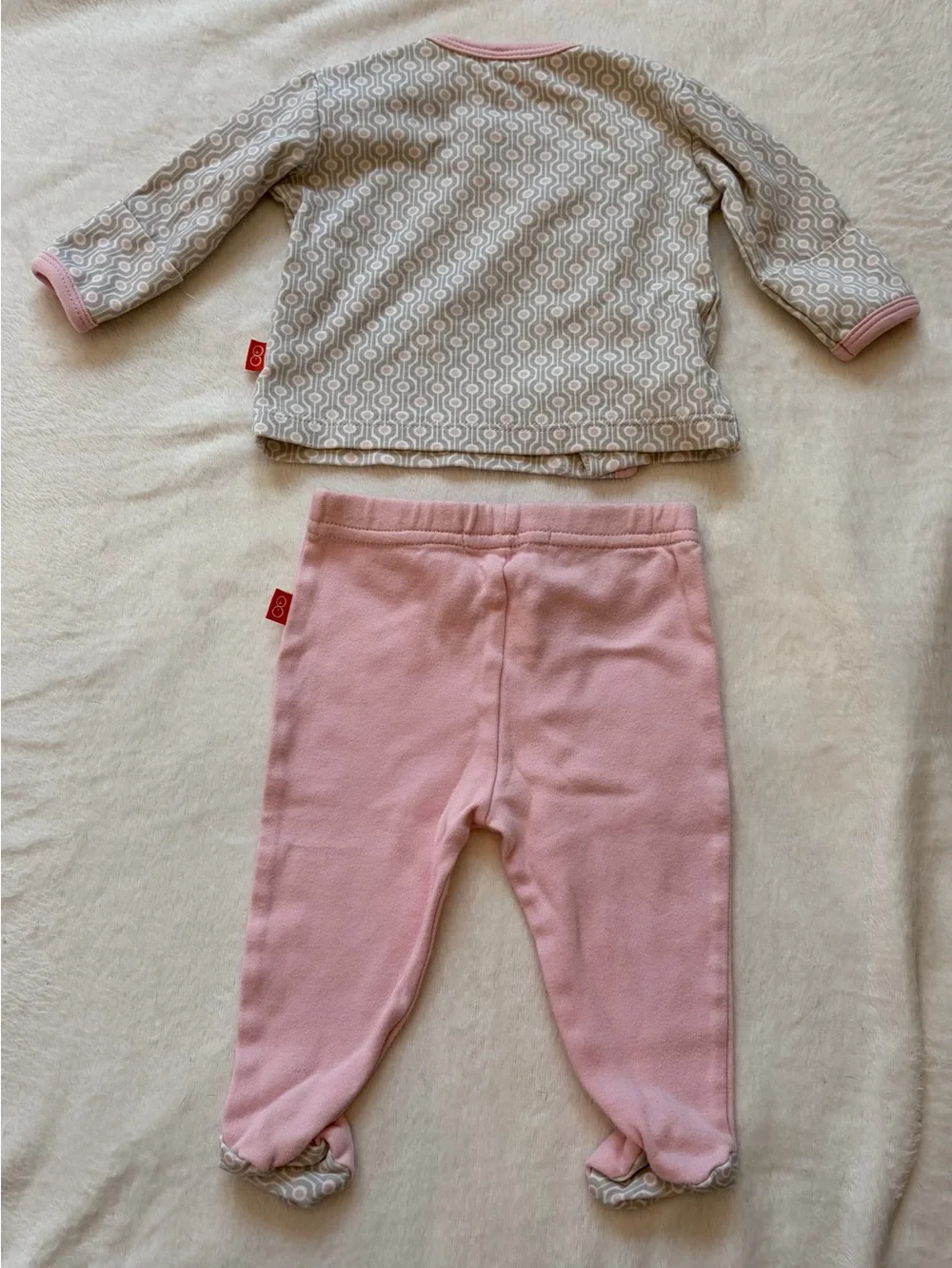 Magnificent Baby Set in Pink and Gray